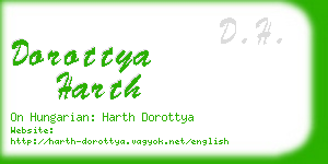 dorottya harth business card